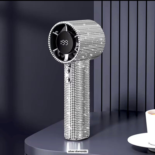 Premium Rhinestone High-Speed Fan